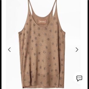 Jossy star strass tank top, size small